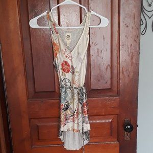 Anthropologie tiny floral silk top